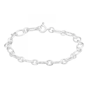 19cm Cable Chain Bracelet - 925 Sterling Silver