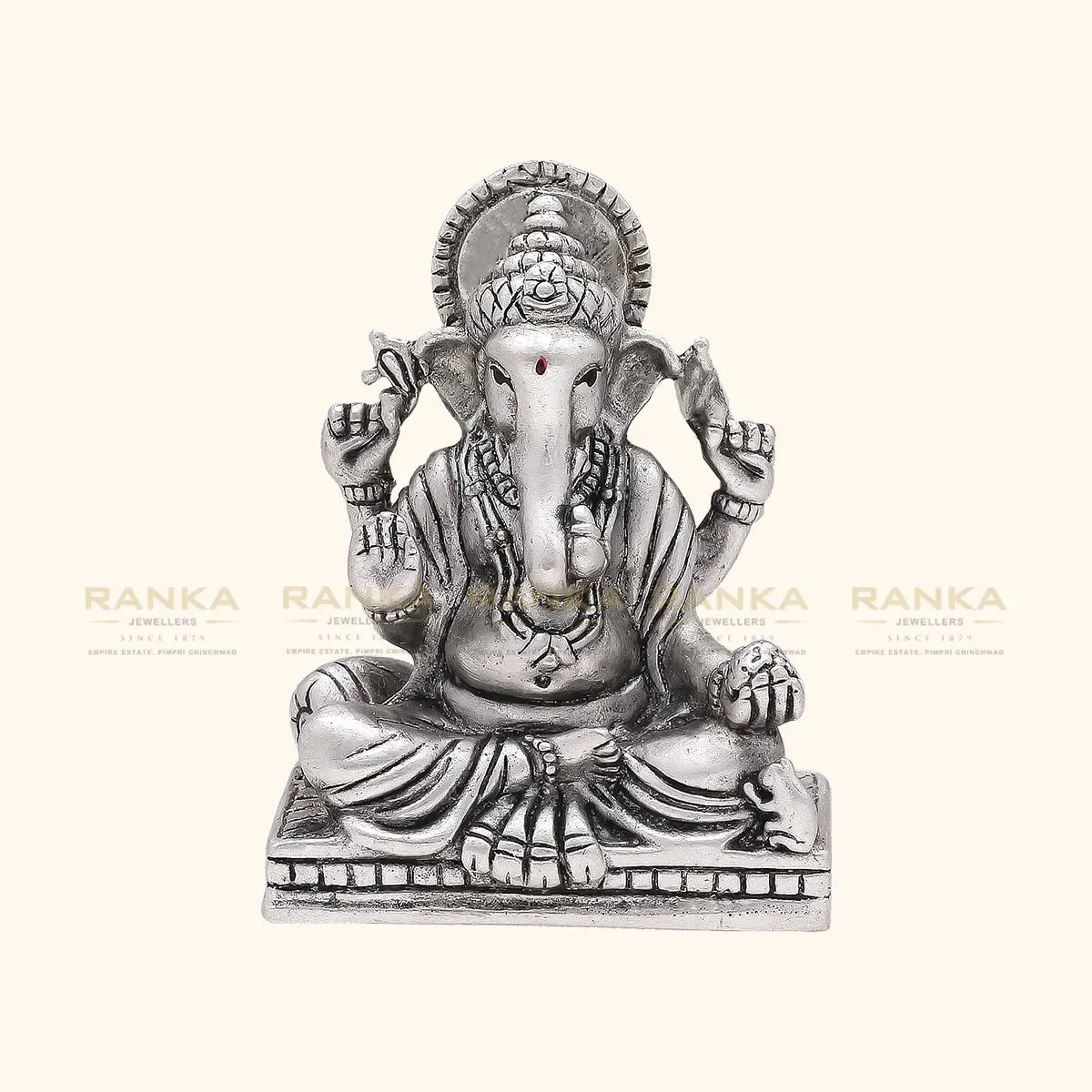 925 Silver Antique Ganeshji Idol