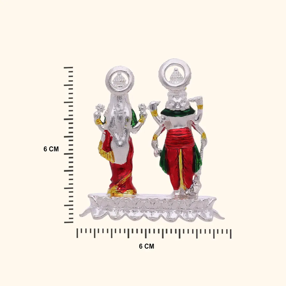 925 Silver Lord Vishnu & Lakshmi Idol