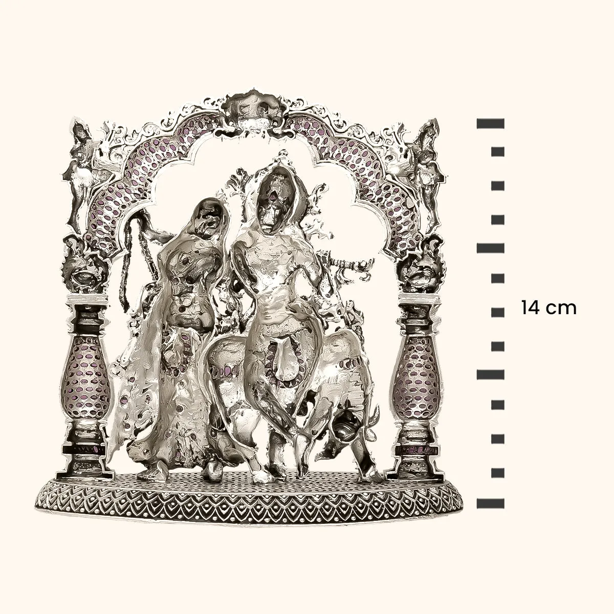 925 Silver Radha Krishna Murti