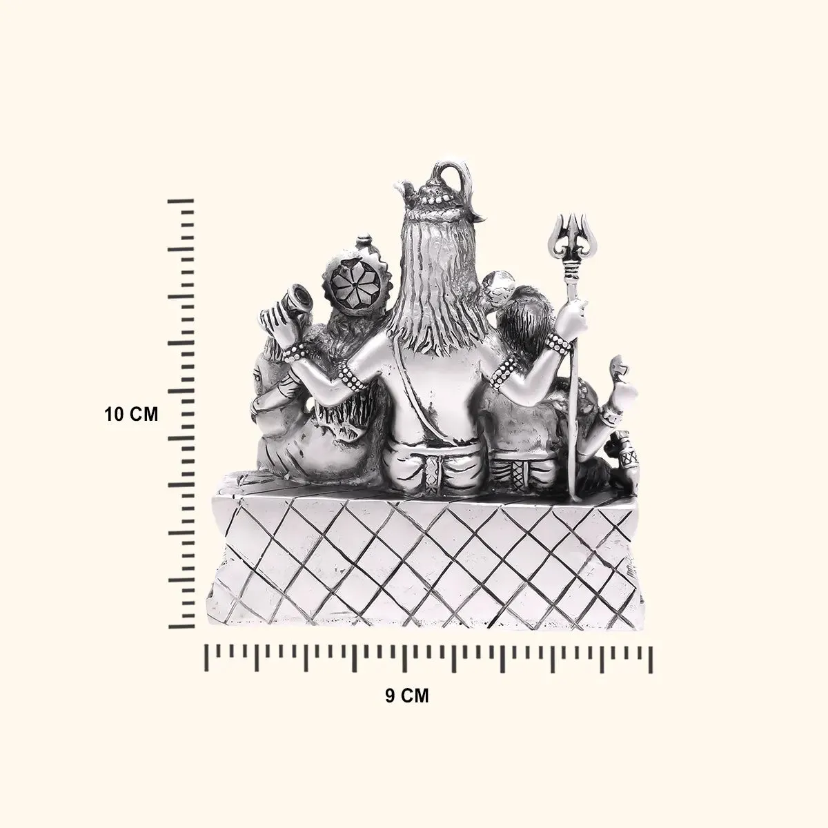 925 Silver Shiv Parivar Idol