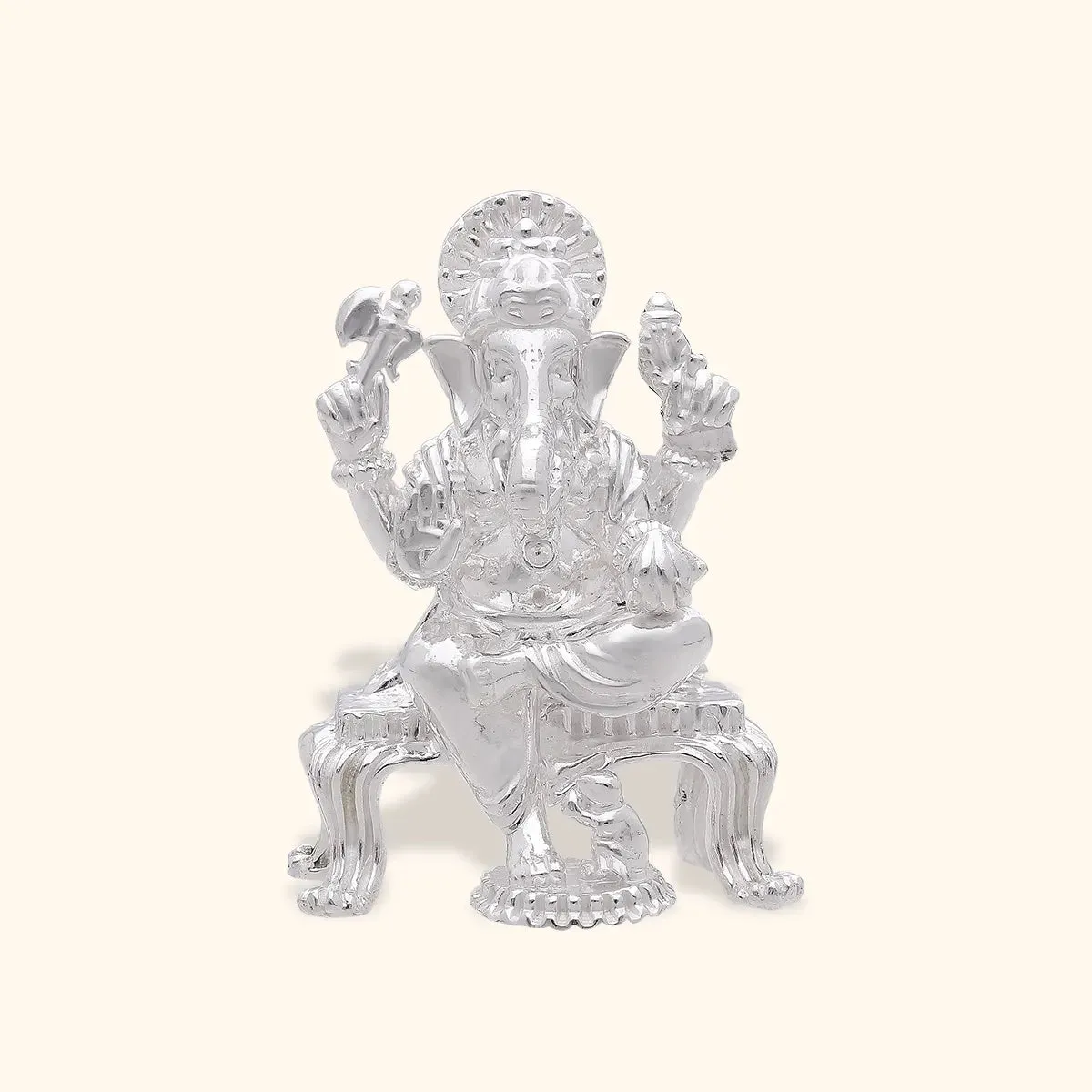 925 Silver Solid Lord Ganesh Paat