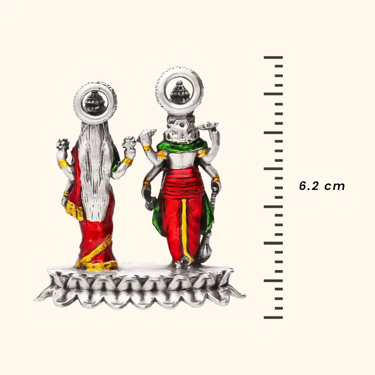 Antique Vishnu Laxmi - Silver