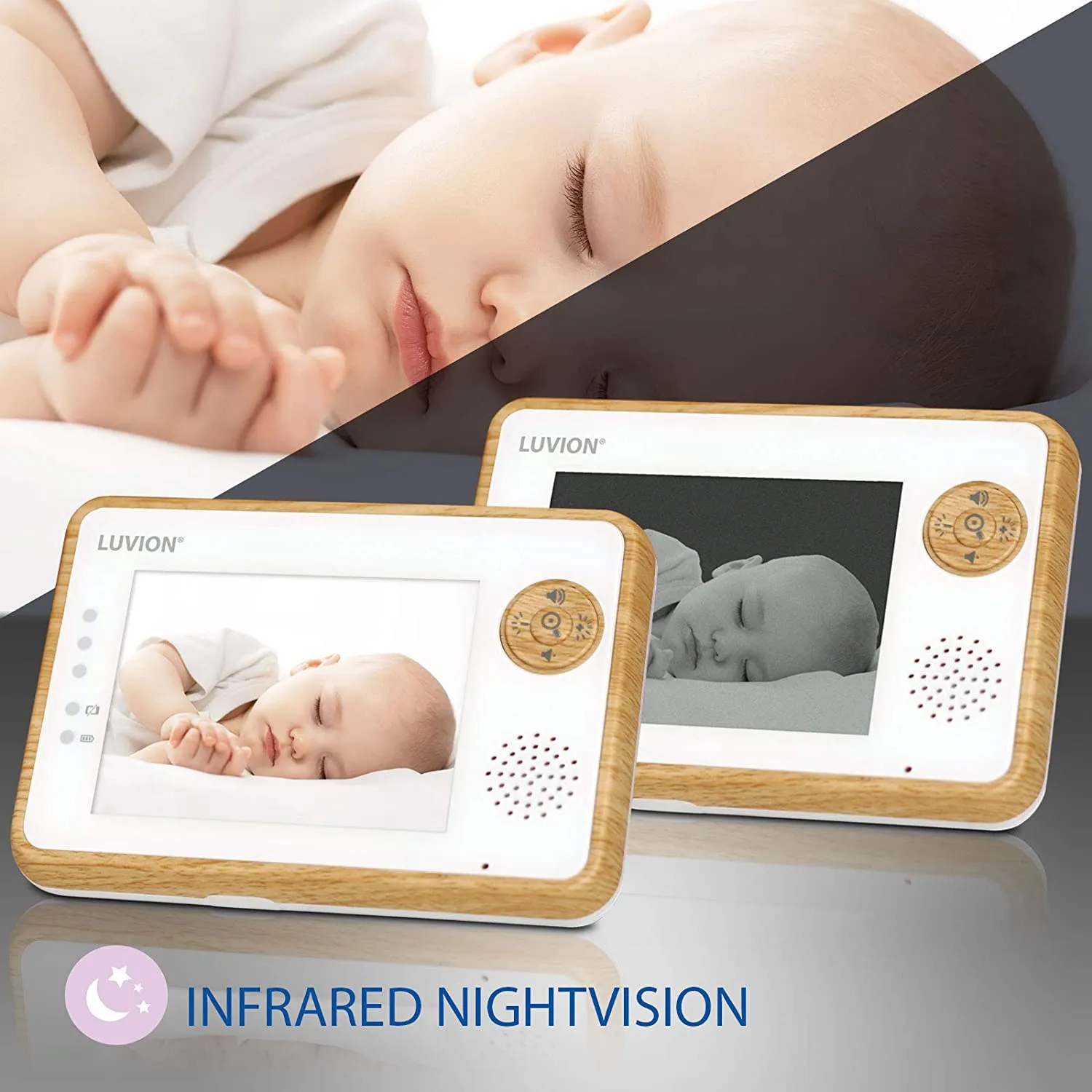 Babycall med kamera - Luvion Essential LIMITED EDITION og 3,5" fargeskjerm