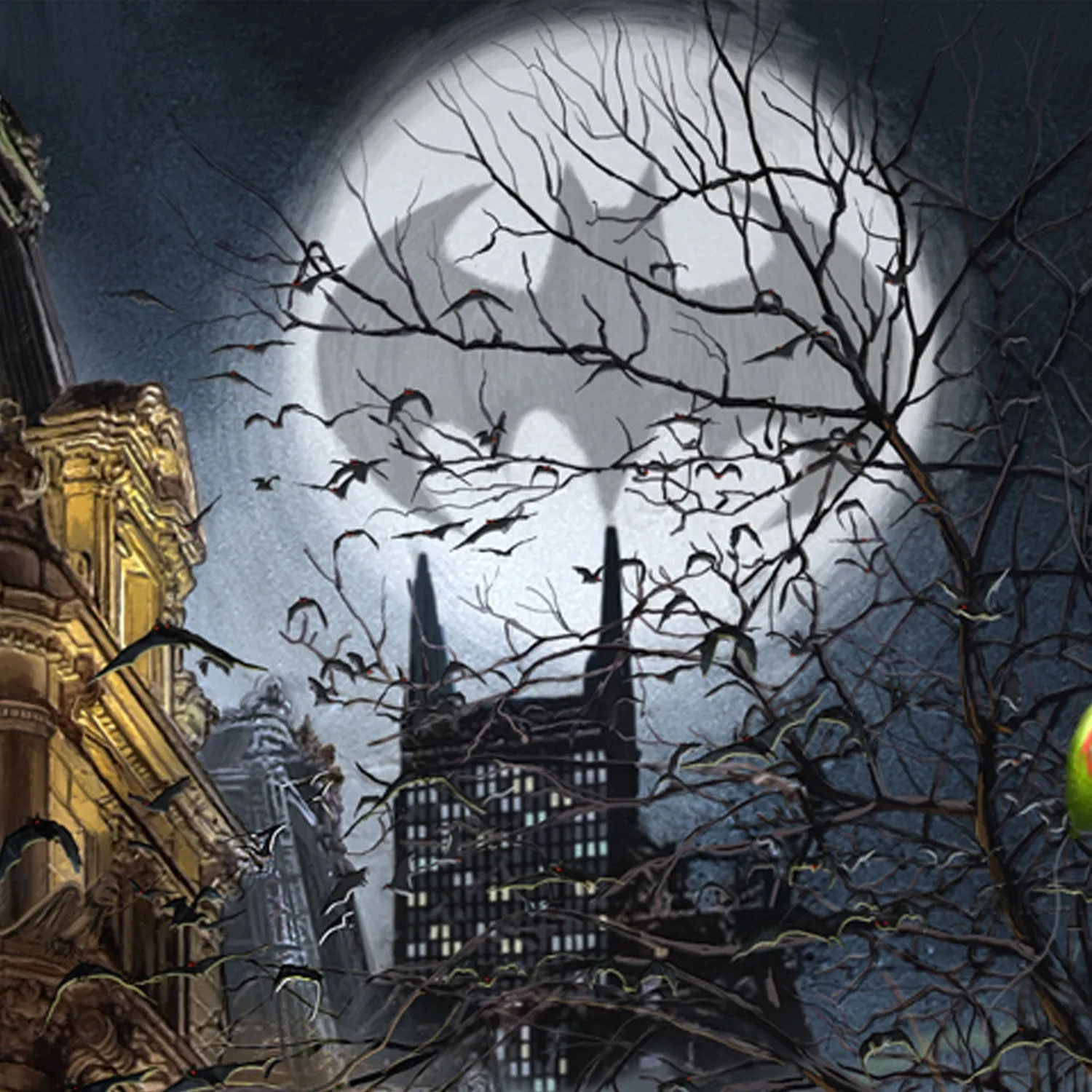 Batman Gotham City- Limited Edition Canvas (SN - Standard Numbered) - 27.5" x 36.5"