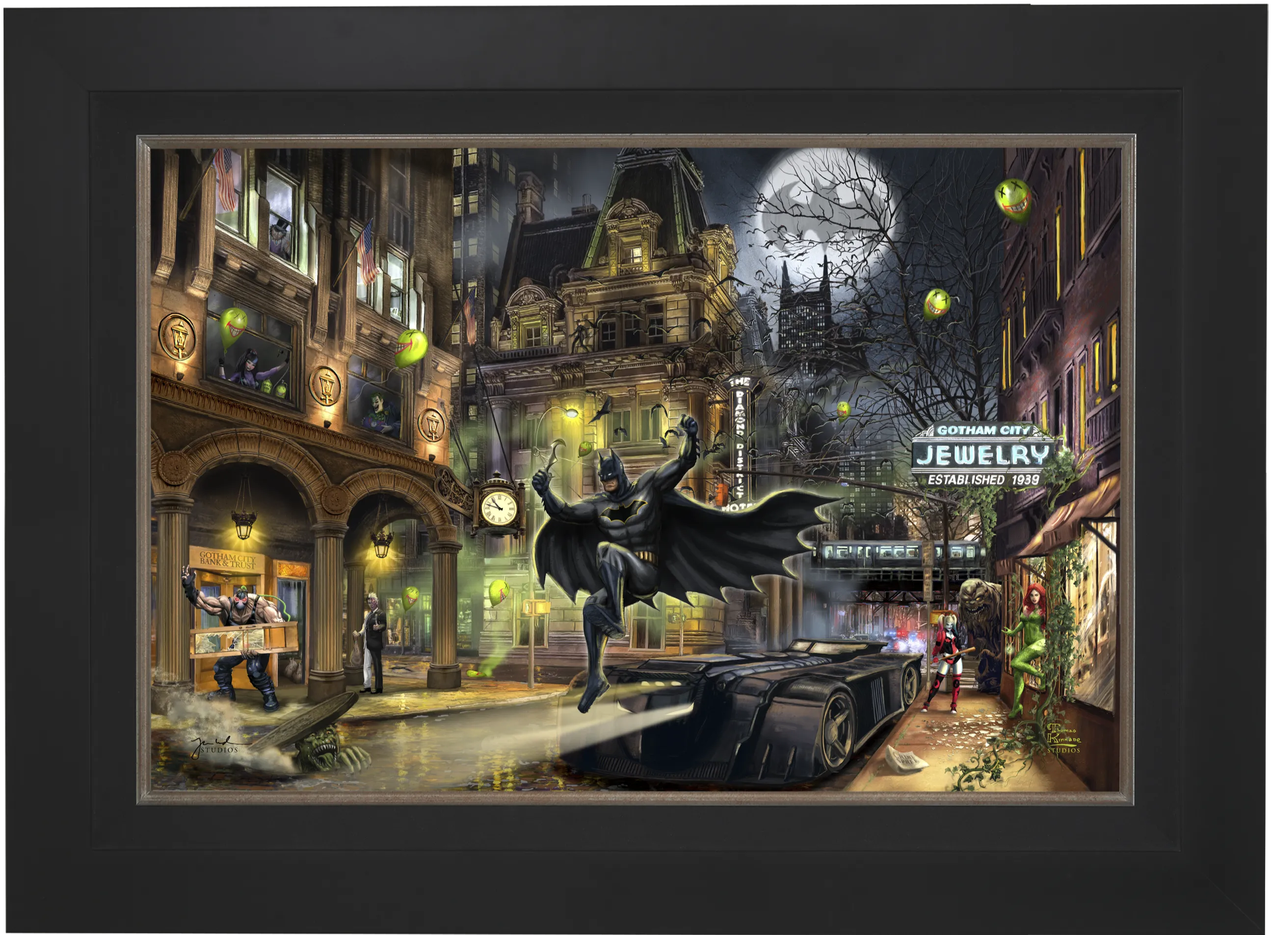 Batman Gotham City- Limited Edition Canvas (SN - Standard Numbered) - 27.5" x 36.5"