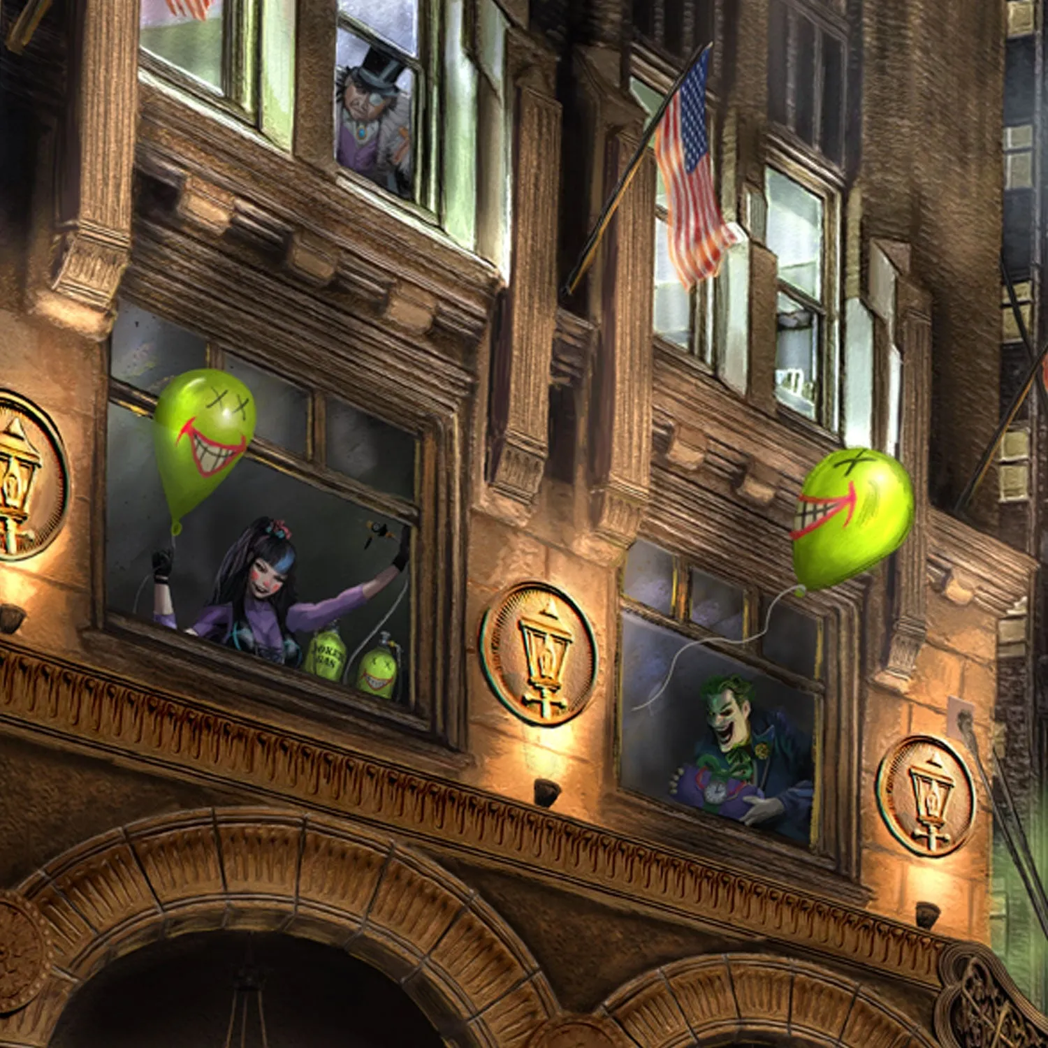 Batman Gotham City- Limited Edition Canvas (SN - Standard Numbered) - 27.5" x 36.5"