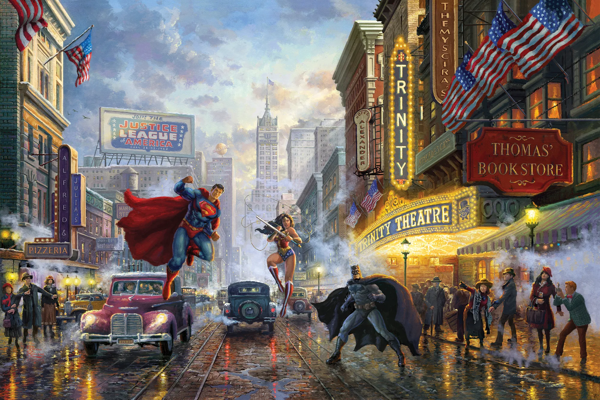 Batman, Superman, and Wonder Woman: The Trinity I - Limited Edition Canvas (SN - Standard Numbered) - 27.5" x 36.5"