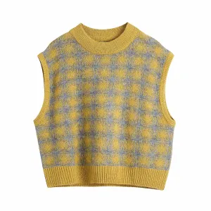 christmas outfit Sonicelife Vintage Jacquard Knit Vest