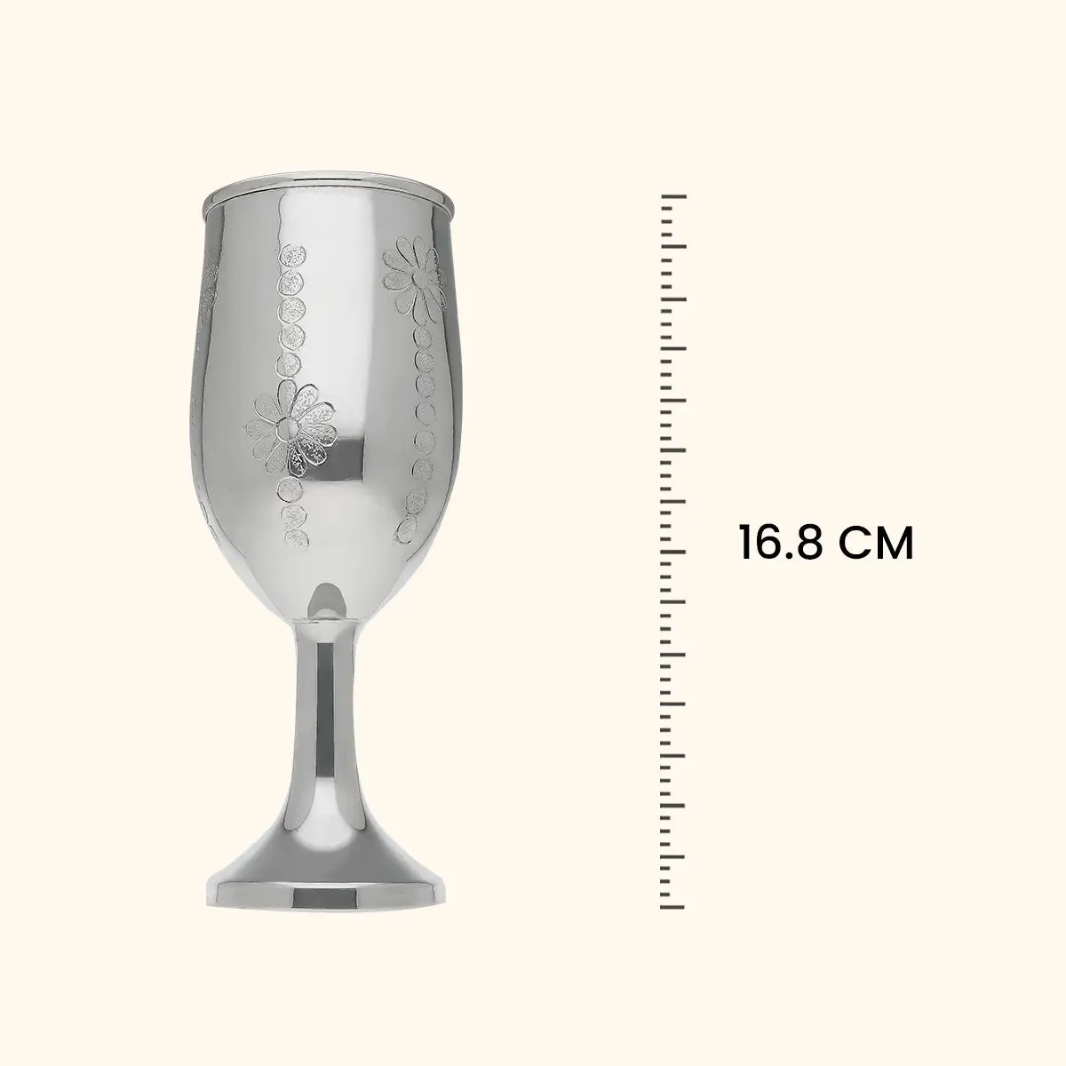 Classy Silver Wine Glass
