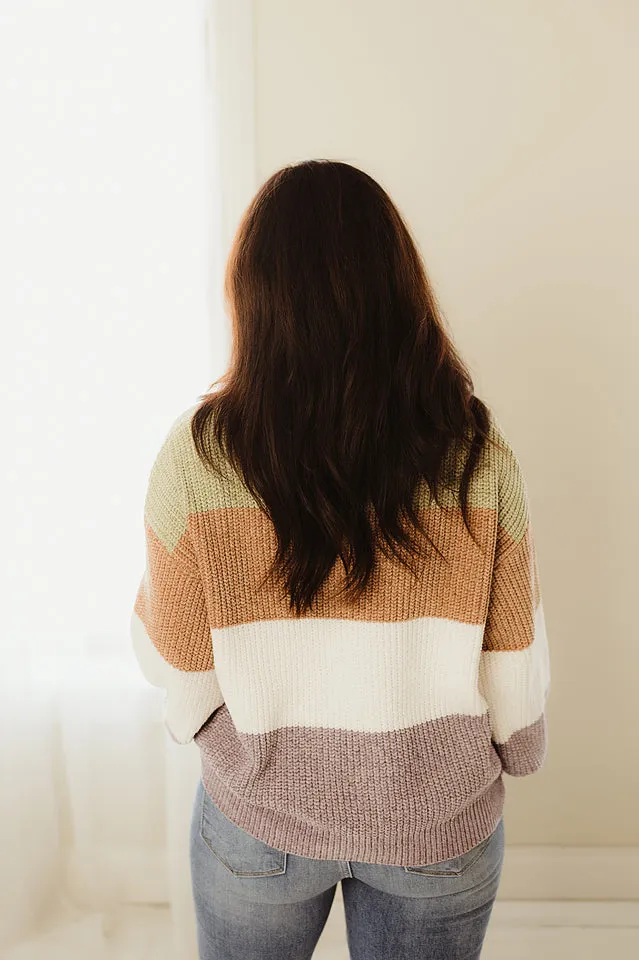 Colorblock Pullover Sweater