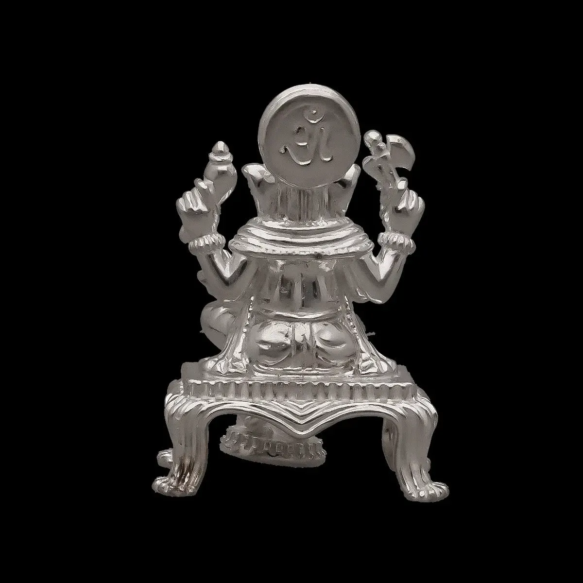 Divine Prosperity Embodied 925 Silver Ganpathi Murthi