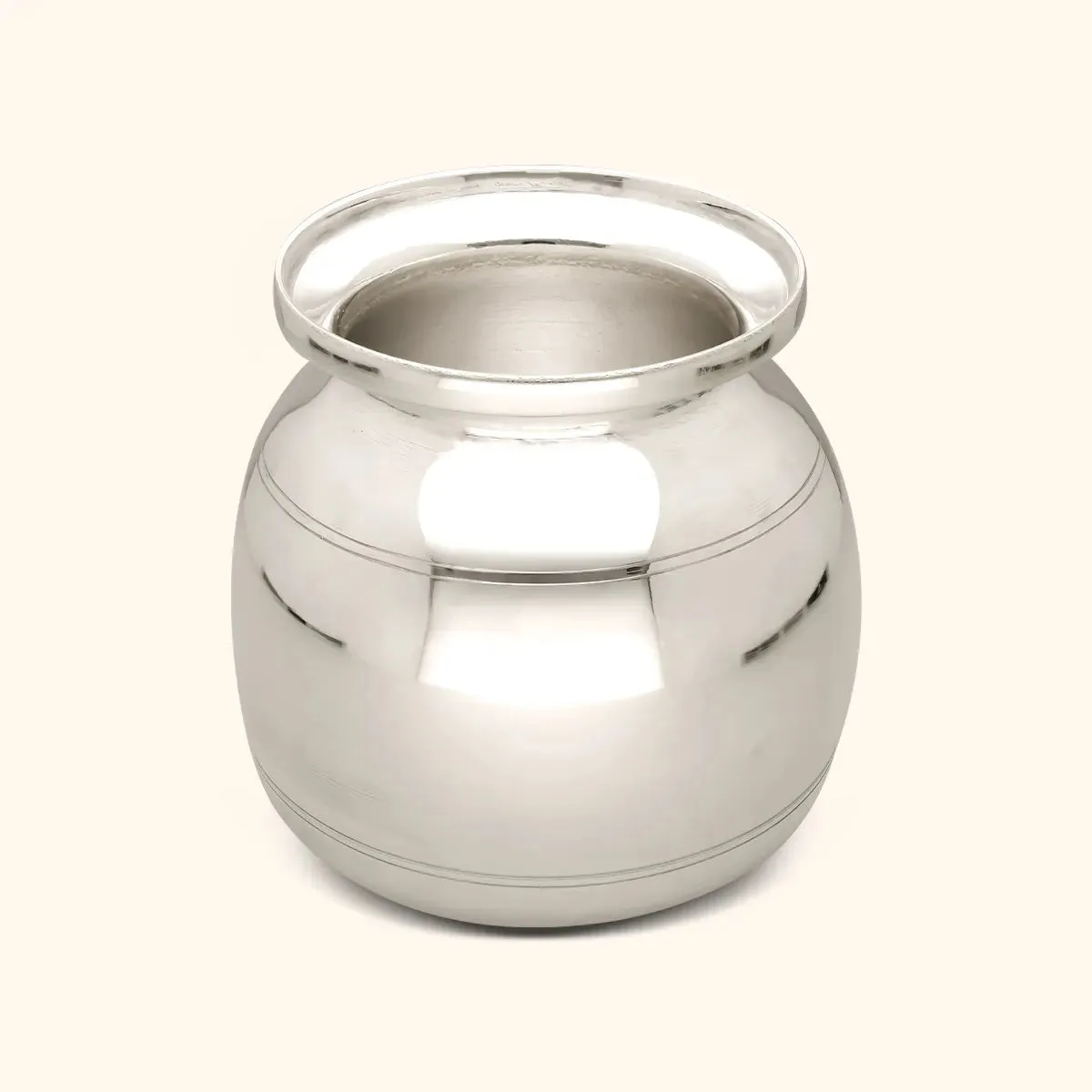 Enchanting Lustrous Silver Kalash