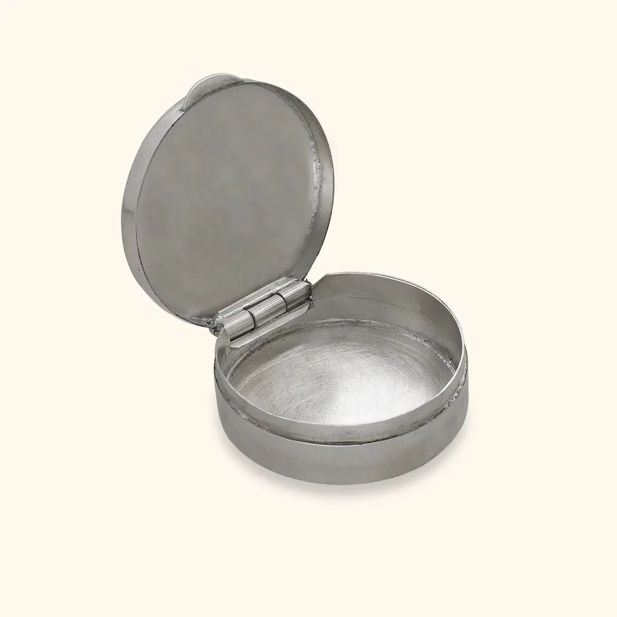 Exquisite Silver Dabbi with Lakshmi Image
