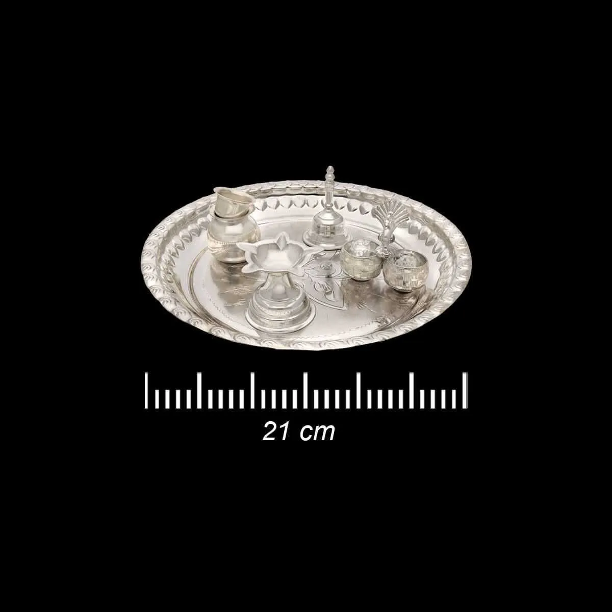 Harmony Silver Puja Thali Set