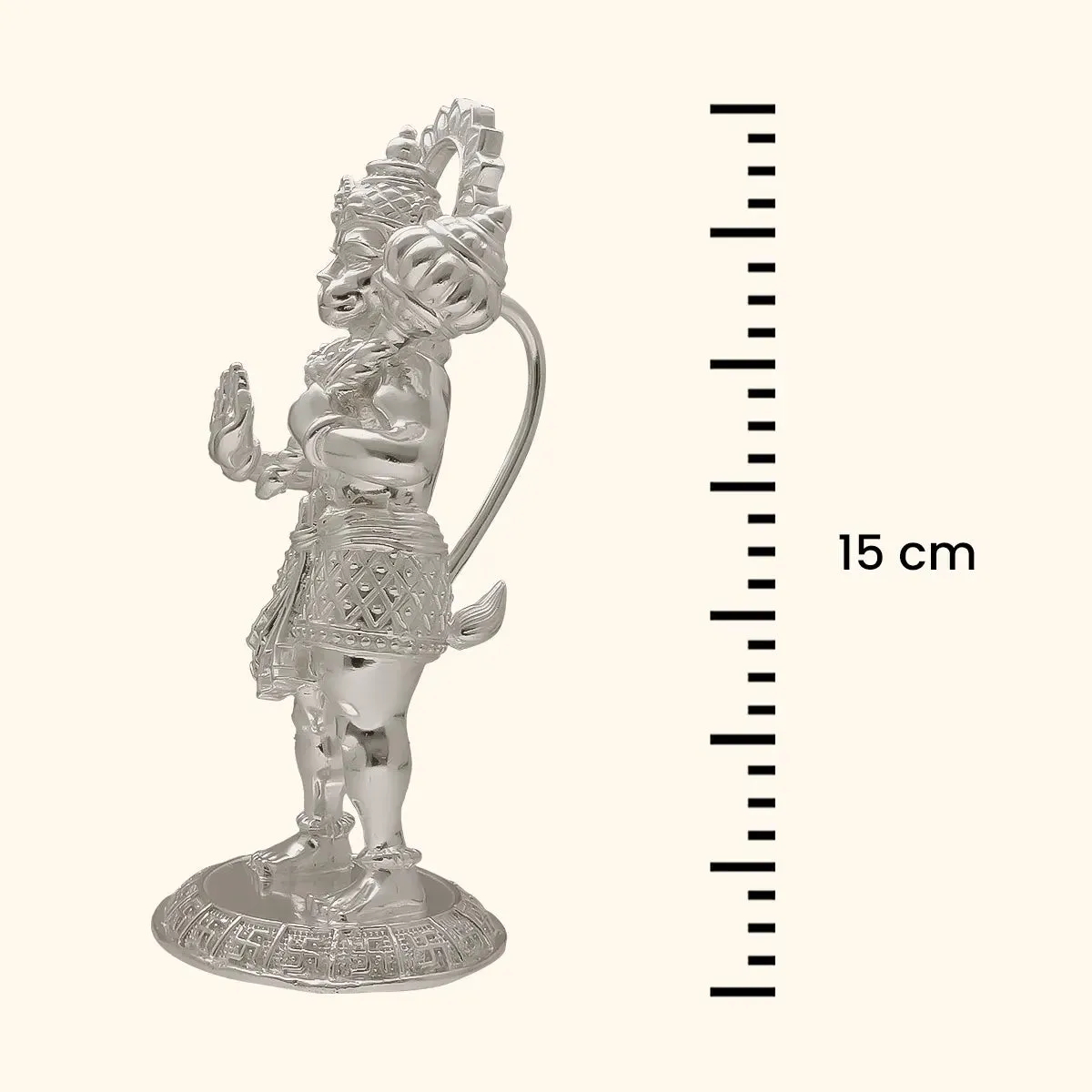 Mahabali Hanuman 925 Silver Idol