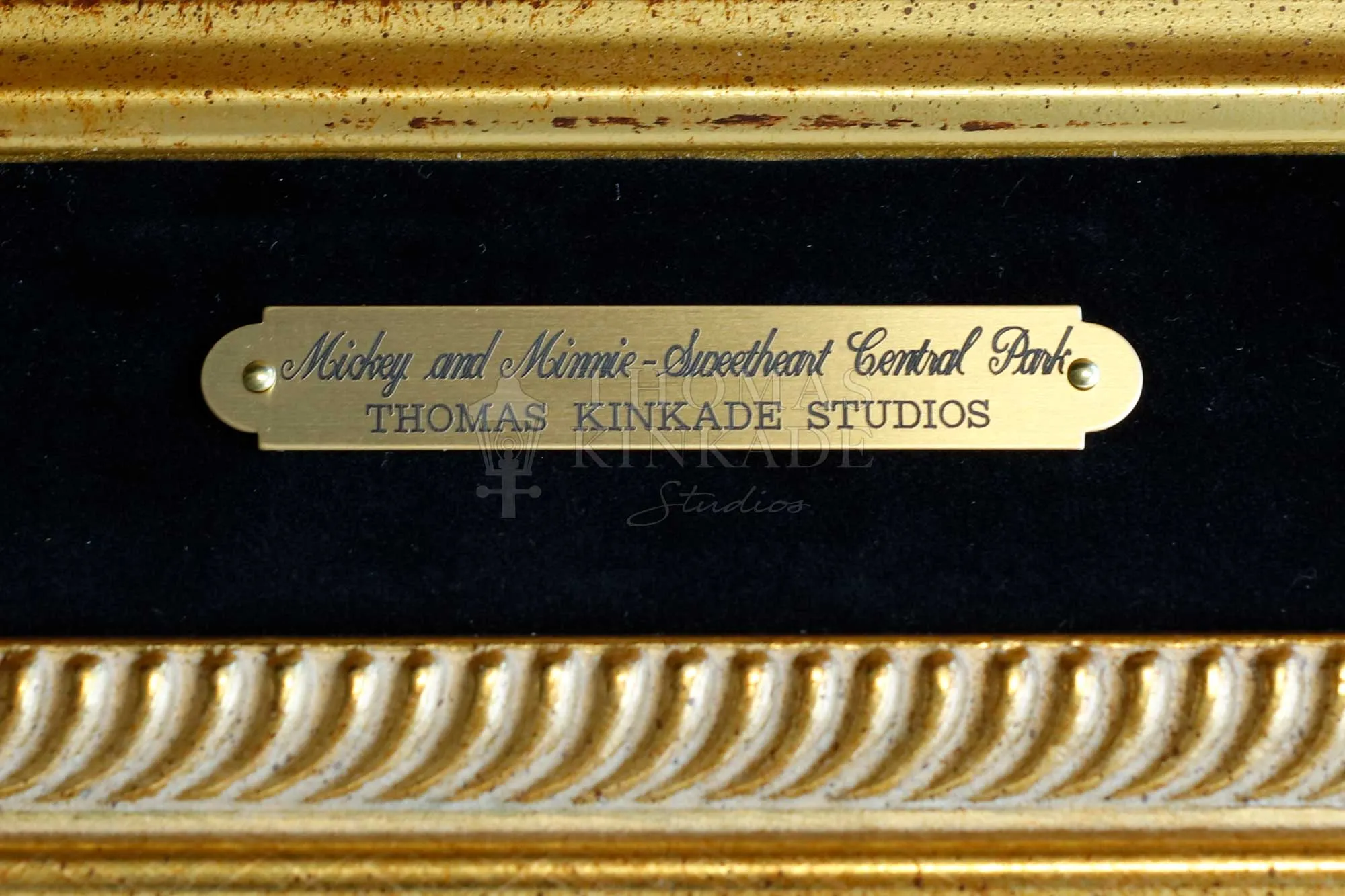 Mickey and Minnie Sweetheart Central Park - Framed Limited Edition Canvas (PP - Publisher Proof) - 28" x 34"
