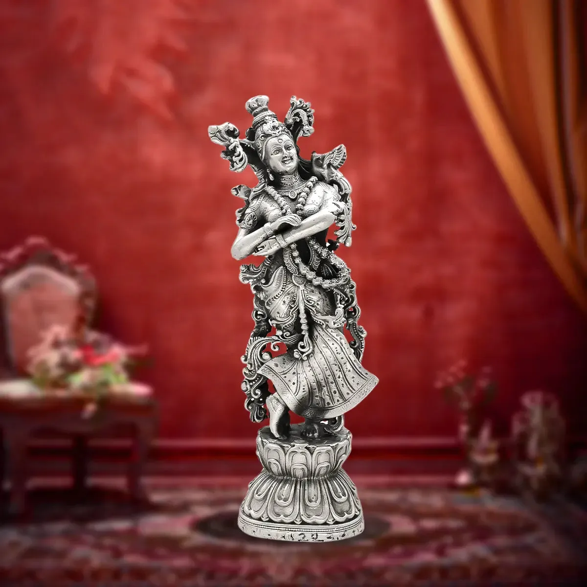 Radha Silver Idol