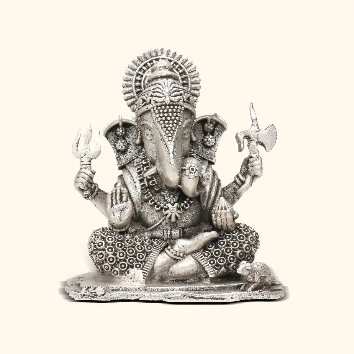 Shrimant Dagdusheth Murti - Anitque 925 Silver