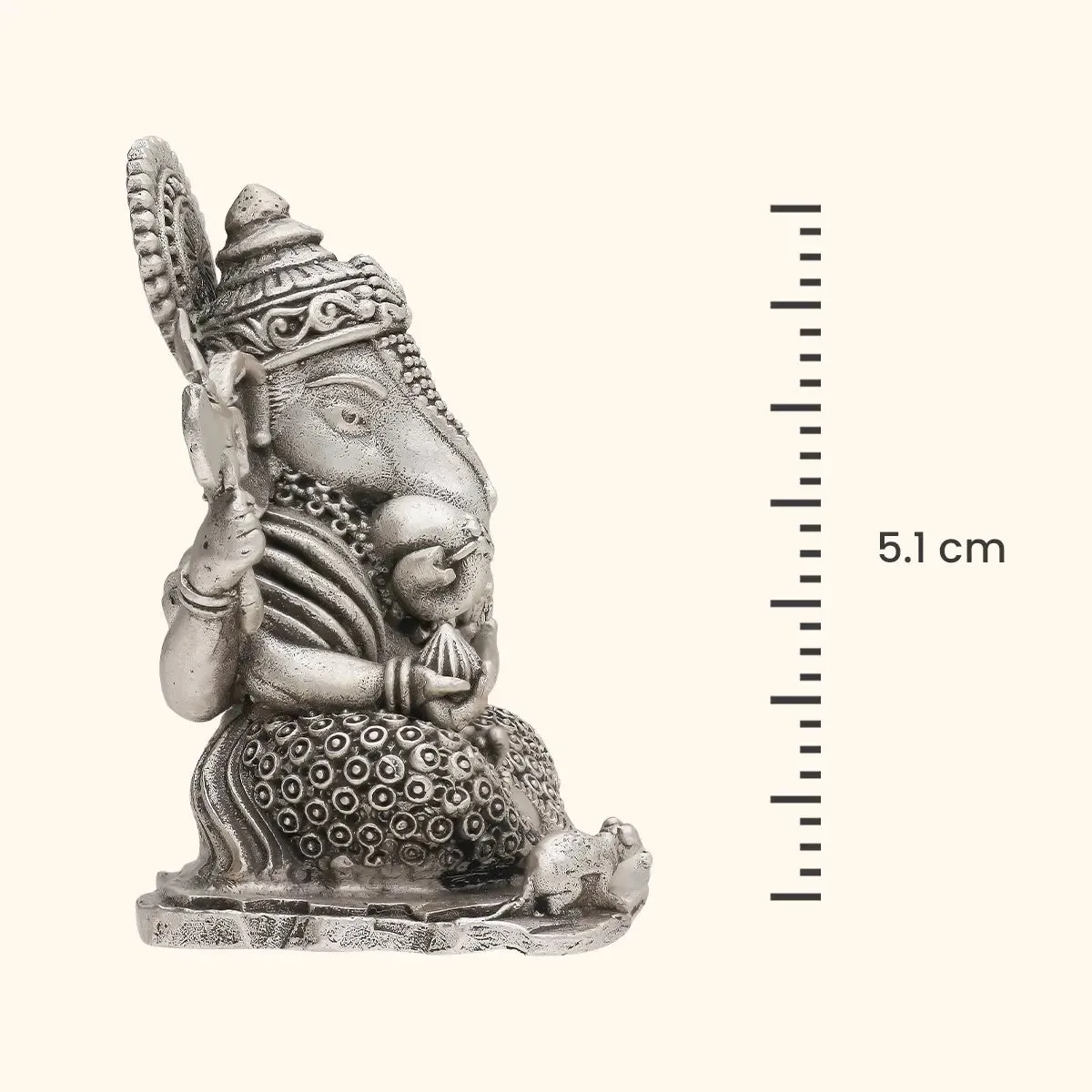 Shrimant Dagdusheth Murti - Anitque 925 Silver