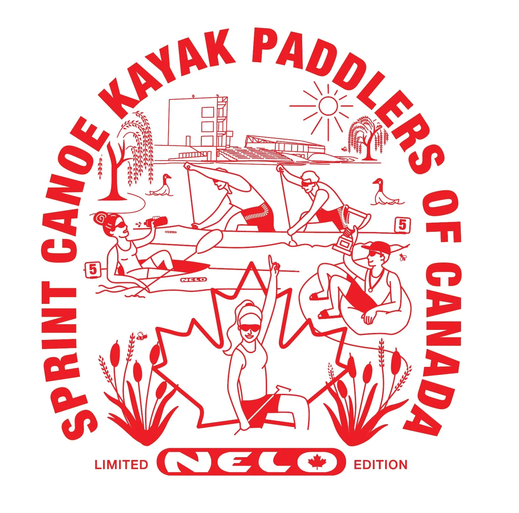 Sprint Canoe Kayak Paddlers of Canada TShirt