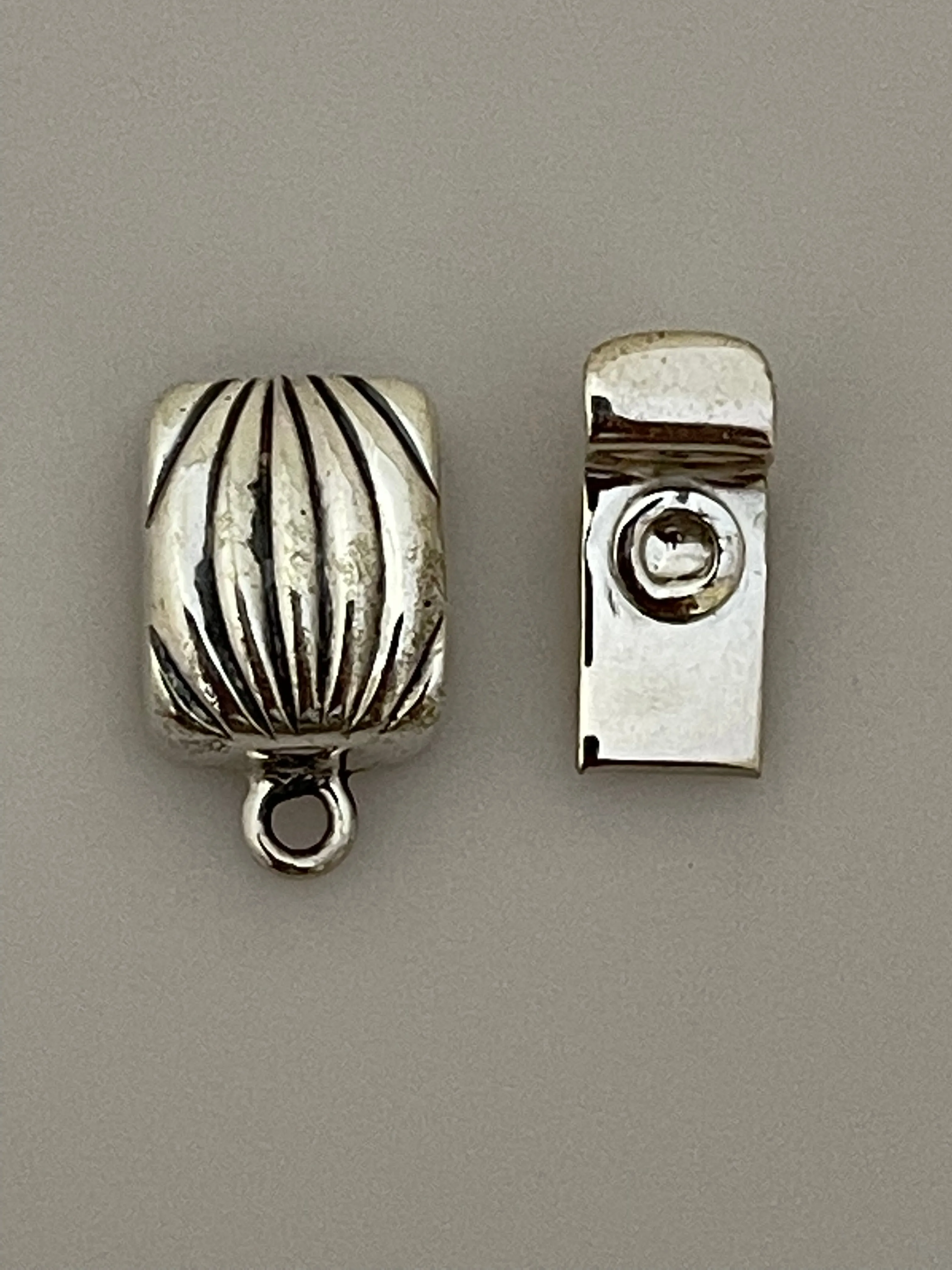 Sterling Silver  Magnetic Clasp/Sterling Silver One Pcs Clasp  Size: 12mmX10mm