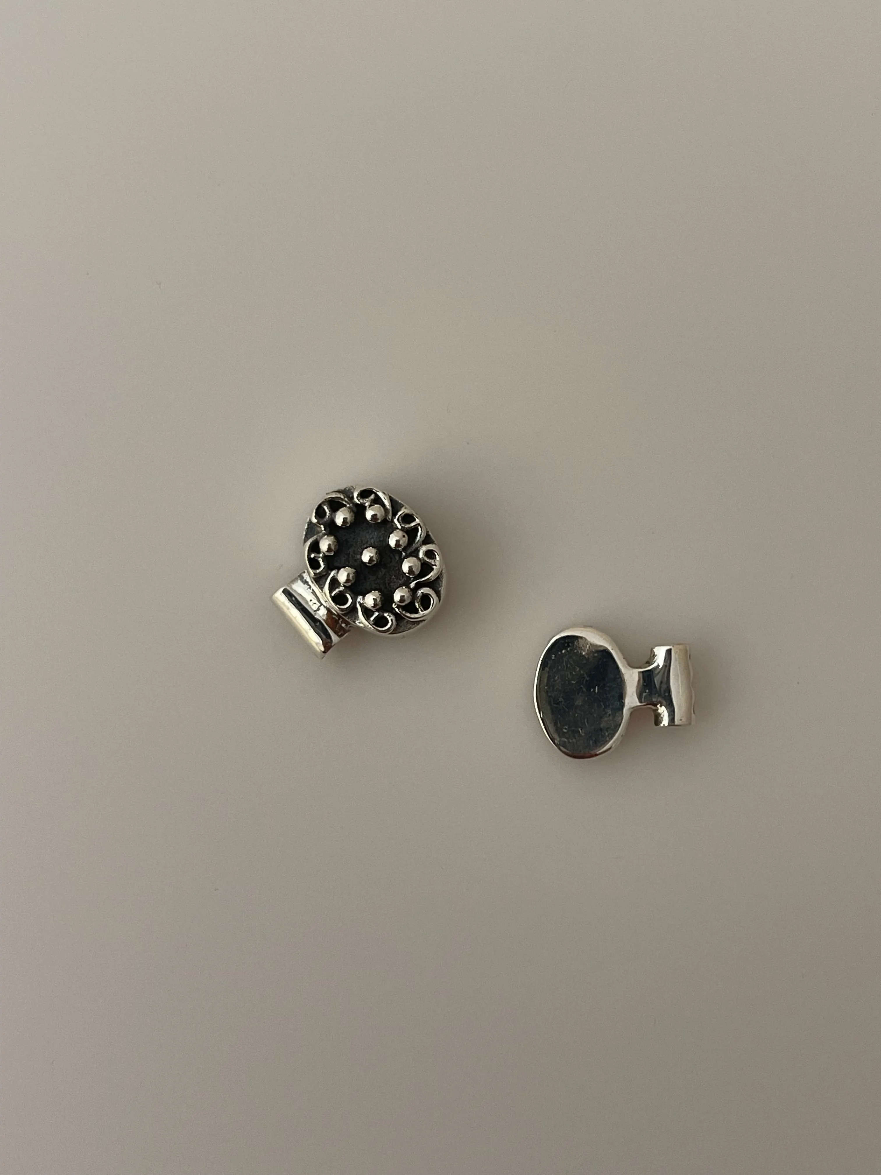 Sterling Silver  Magnetic Clasp/Sterling Silver One Pcs Clasp  Size: 12mmX9mm