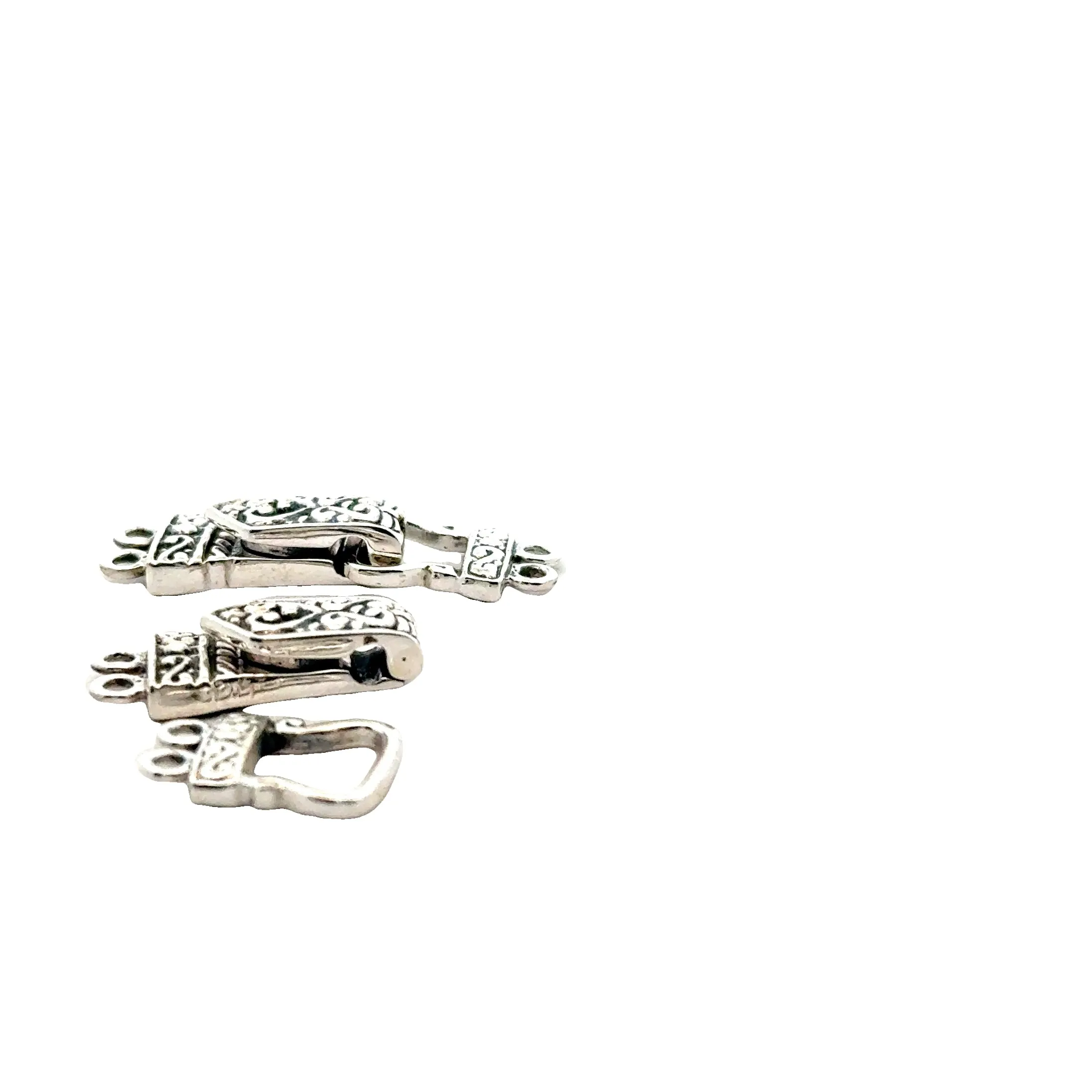 Sterling Silver Magnetic Clasp/Sterling Silver One Set of Clasp  Size: 26mmX9mm |