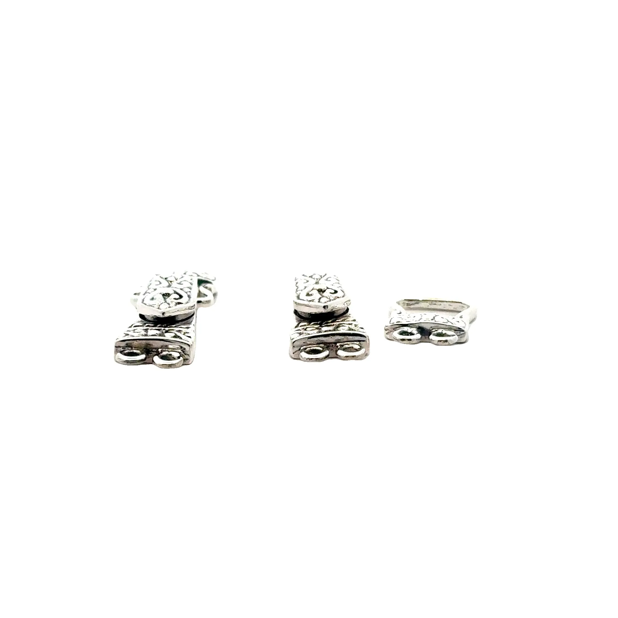 Sterling Silver Magnetic Clasp/Sterling Silver One Set of Clasp  Size: 26mmX9mm |