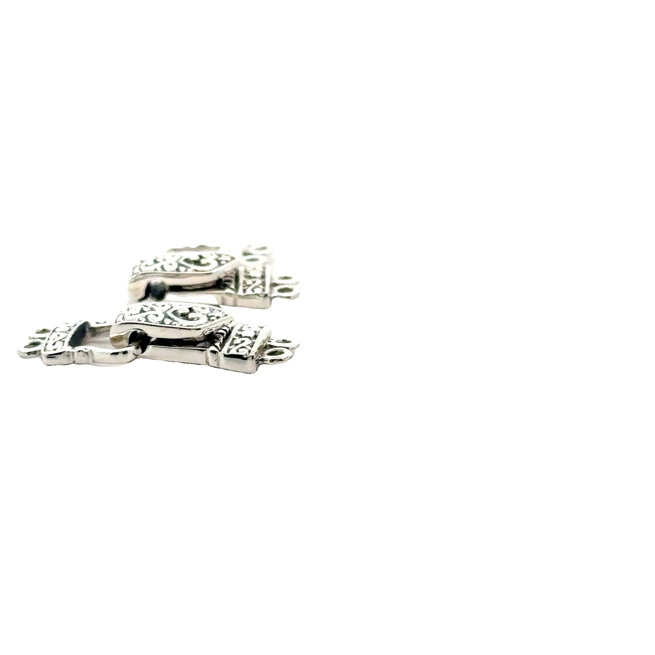 Sterling Silver Magnetic Clasp/Sterling Silver One Set of Clasp  Size: 26mmX9mm |